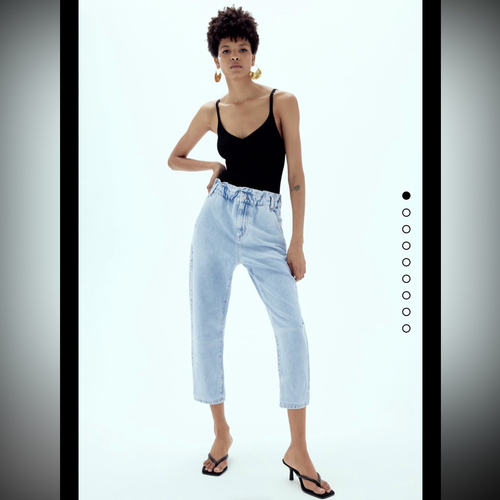 Zara Paperbag Baggy Jeans